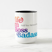 Mug Anniversaire tendance Noël Fête Personnalisé (Centre)