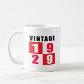 Mug Anniversaire vintage 1929 (Gauche)