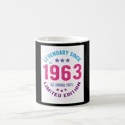Mug Anniversaire Vintage 1963 (Centre)