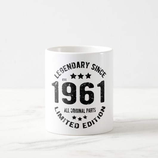 Mug Anniversaire Vintage de 1961 (Centre)