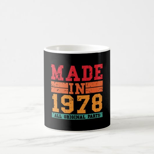 Mug Anniversaire Vintage de 1978 (Centre)