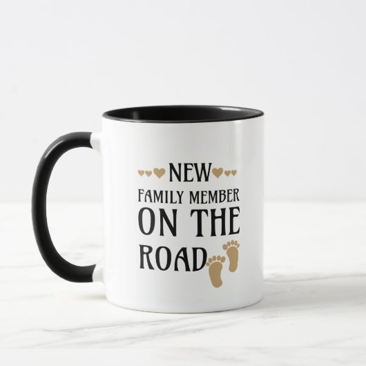 Mug Annonce de bébé mignon en art de mots (Gauche)