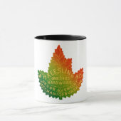 Mug Annonce de feuille de Keesling (Centre)