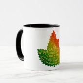 Mug Annonce de feuille de Keesling (Devant gauche)