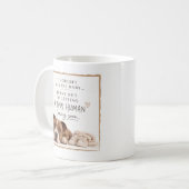 Mug Annonce de grossesse de chien (Devant gauche)