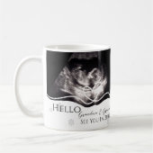 Mug Annonce de grossesse des grands-parents par échogr (Gauche)