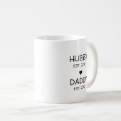Mug Annonce de grossesse HubbyDaddy Révélation de bébé (Devant droit)