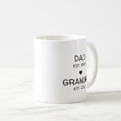 Mug Annonce de grossesse Révélation de bébé pour Papy (Devant droit)