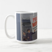 Mug Annonce de la cigarette du pilote membre d'équipag (Gauche)