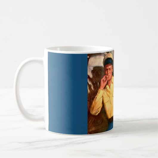 Mug Annonce de Richard Widmark pour l'enfer et les (Gauche)