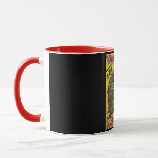Mug Annonce d'entreprise de buggy paon antique (Gauche)
