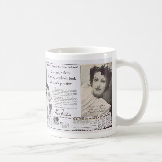 Mug Annonce maximum de facteur de Joan Crawford (Droite)