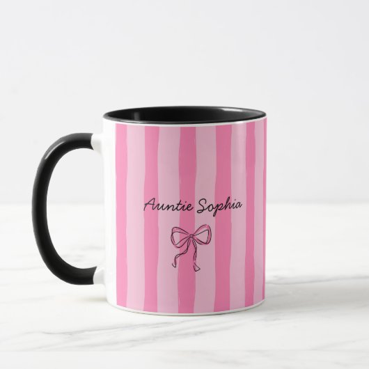 Mug Annonce personnalisée de grossesse pour Tatie (Gauche)