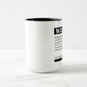 Mug Annonce Recherchée de génie mauvais (Centre)