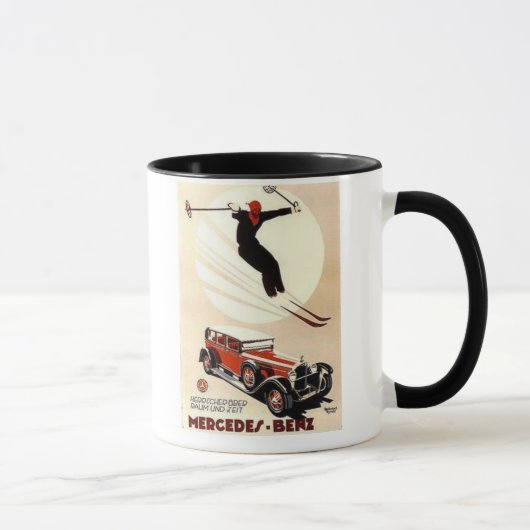 Mug Annonce ski vintage Mercedes Benz (Droite)