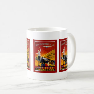 Mug Annonce vintage sur les compagnies aériennes japon