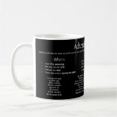 Mug Annonces du temps - Phrases (Gauche)