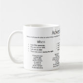 Mug Annonces du temps - Phrases (Gauche)