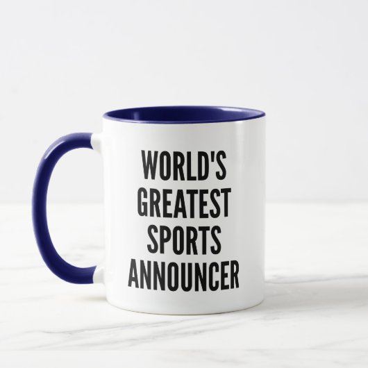 Mug Annonceur sportif le plus grand du monde (Gauche)