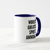 Mug Annonceur sportif le plus grand du monde (Devant droit)