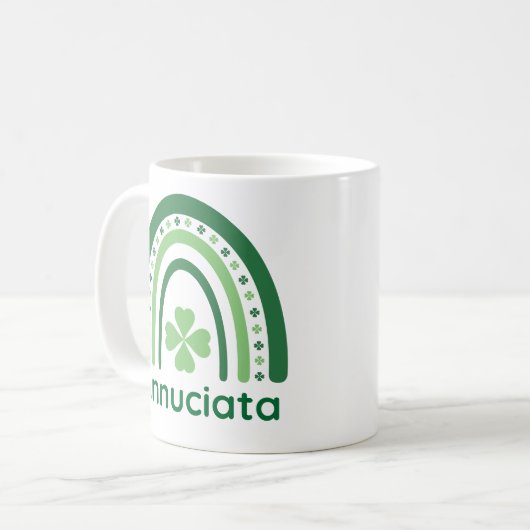 Mug Annuciata Nom Clover Boho Rainbow (Devant gauche)