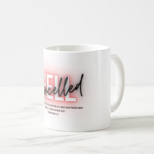 Mug Annulé Hell scripture Coffee Cup (Devant droit)