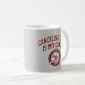 Mug Annuler les plans est mon cardio Funny Varsity (Devant droit)