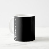 Mug Ano Neck Tie Funny Humorous Keyboard Music Player (Devant gauche)