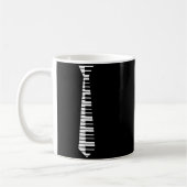 Mug Ano Neck Tie Funny Humorous Keyboard Music Player (Gauche)