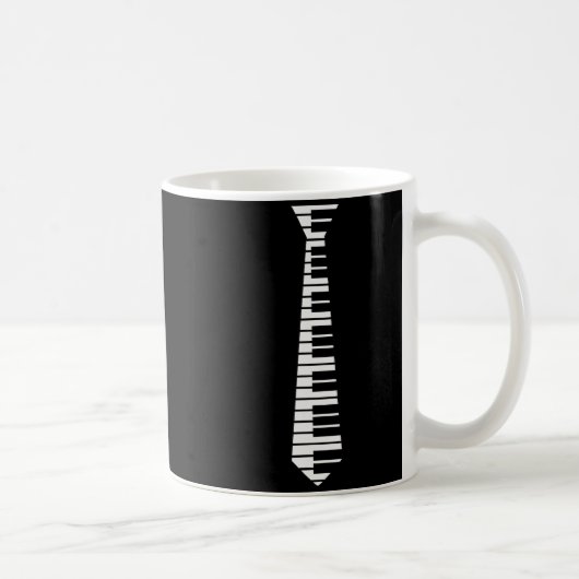 Mug Ano Neck Tie Funny Humorous Keyboard Music Player (Droite)
