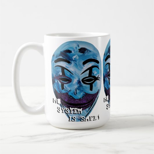 Mug Anonyme non masqué (Gauche)