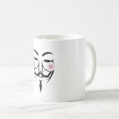 Mug anonymus masque vendetta hacker cyber internet hac (Devant droit)