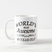 Mug Ans les plus impressionnants du monde 80 (Gauche)