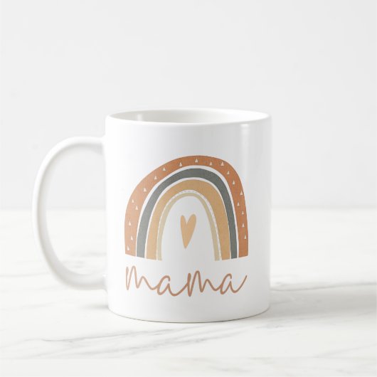 Mug ANSLEY Boho Burange Rainbow Heart Mama (Gauche)