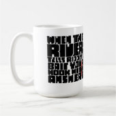 Mug Answers For The Rivers Riddle  (Gauche)