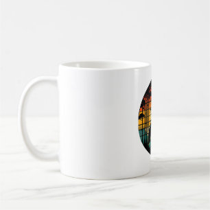 Mug Ant Coucher de soleil rétro Vintage coloré Insecte