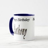 Mug Anthony Name Logo, (Devant gauche)