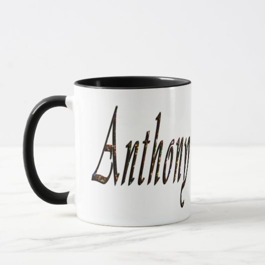 Mug Anthony Name Logo, (Gauche)