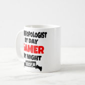 Mug Anthropologue gamer (Devant gauche)