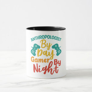 Mug Anthropologue par Joueur de jour par nuit