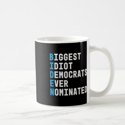 Mug Anti Biden Pour Président Caché De Biden Creepy J (Droite)