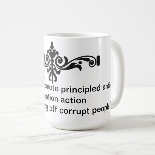 Mug anti-corruption (Devant droit)