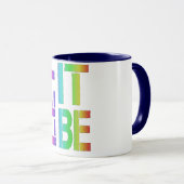 Mug Anti-discrimination laissez-le être un café inspir (Devant droit)