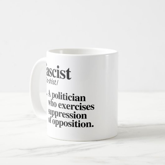 Mug Anti-fascisme (Devant gauche)