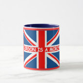 Mug Anti humeur de Gordon Brown Brish drôle (Centre)