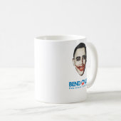 Mug Anti-Obama - courbure plus de pour le changement (Devant droit)