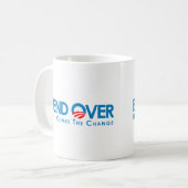 Mug Anti-Obama - courbure plus de pour le changement (Devant gauche)
