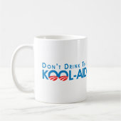 Mug Anti-Obama - ne buvez pas la kool-aide (Gauche)