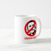 Mug Anti-Obama - Obama suce (Devant droit)