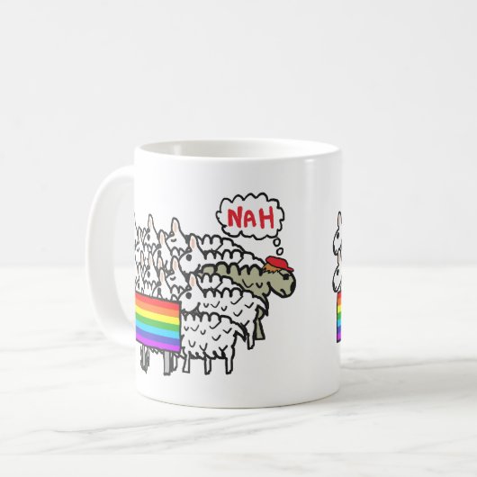 Mug Anti Rainbow Sheep (Devant gauche)